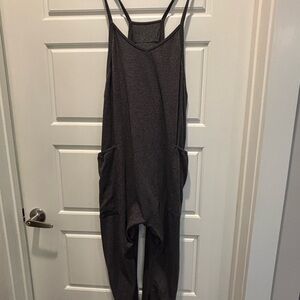 Gray Sleeveless Jumpsuit
